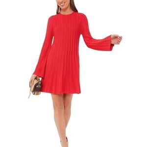 Tuckernuck Ribbed Red Adi Dress Size M